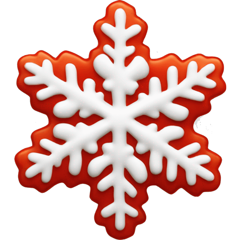 Strawberry Snowflake Crisp emoji