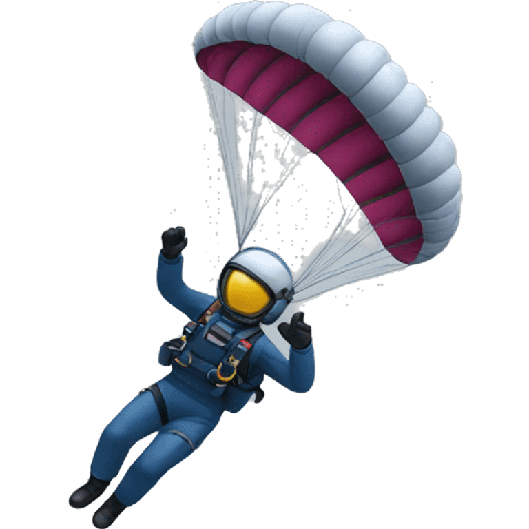 Pilot parachuting emoji