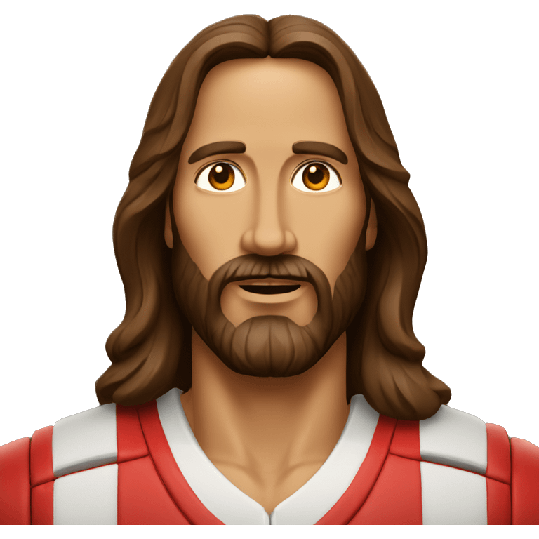 Jesus qui joue au basket-ball realistic face emoji