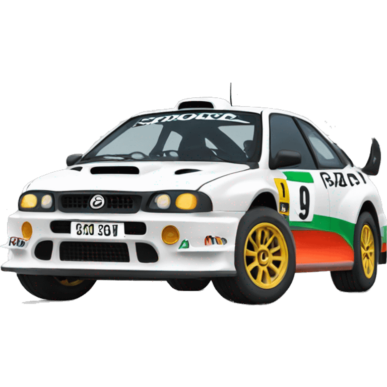 Rally car emoji