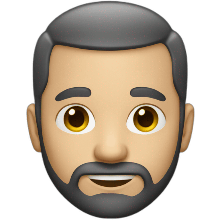 Realtor Ivan without hair with beard emoji