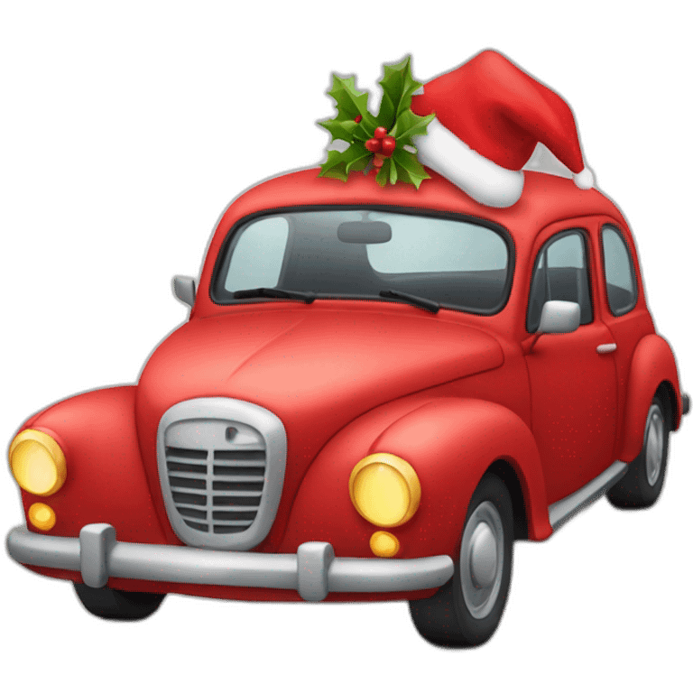 Red Christmas car emoji