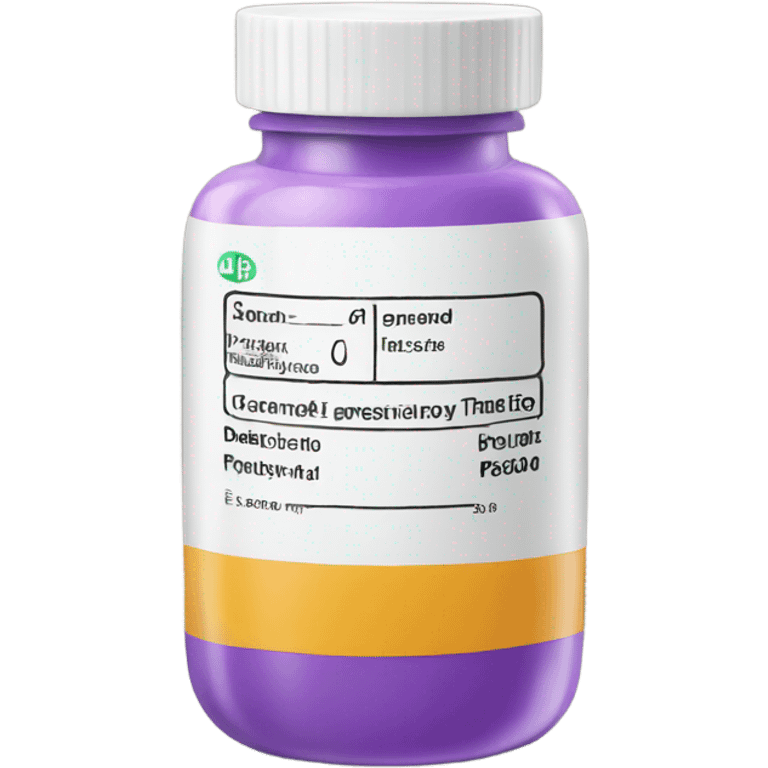 Pharmacy prescription bottle emoji