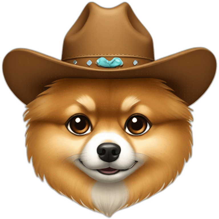 pomeranian-cowboy emoji