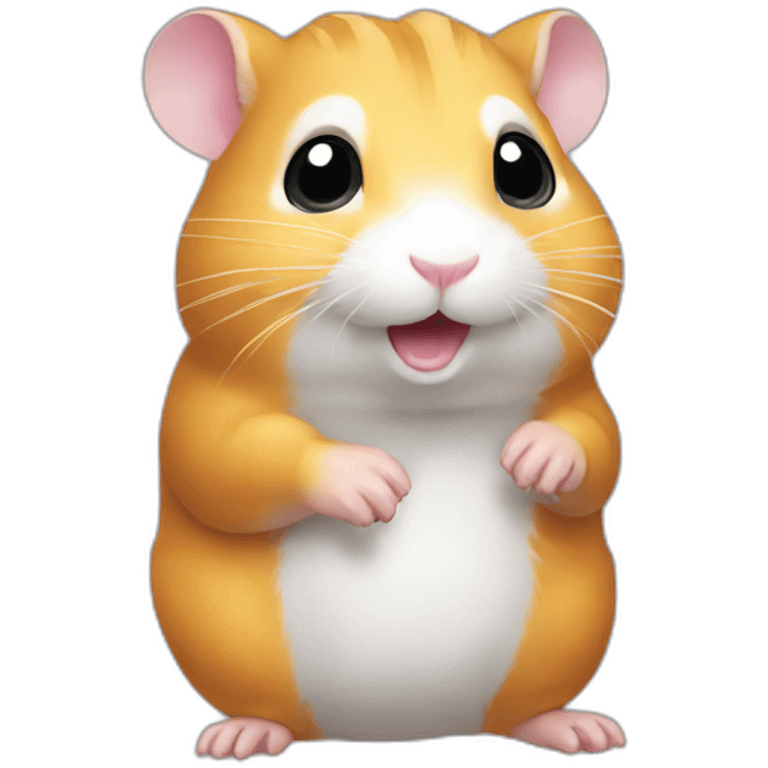 hamster-with-big-claw emoji