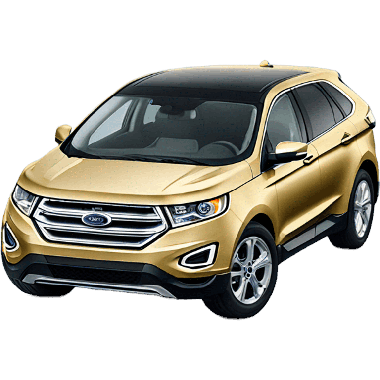 A gold ford edge deliving jeans emoji