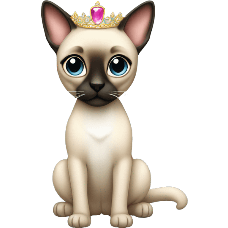 siamese with tiara  emoji