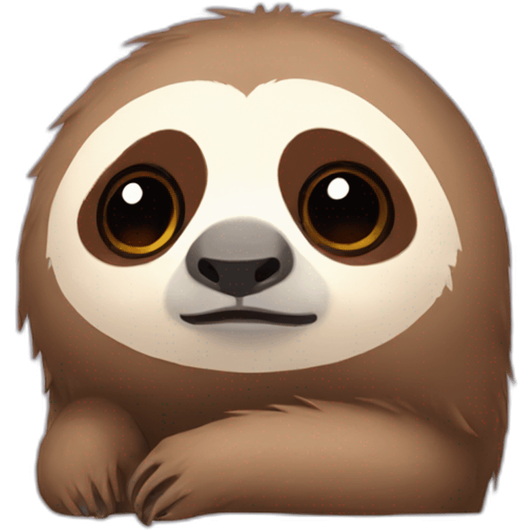 super sad crying cute sloth emoji