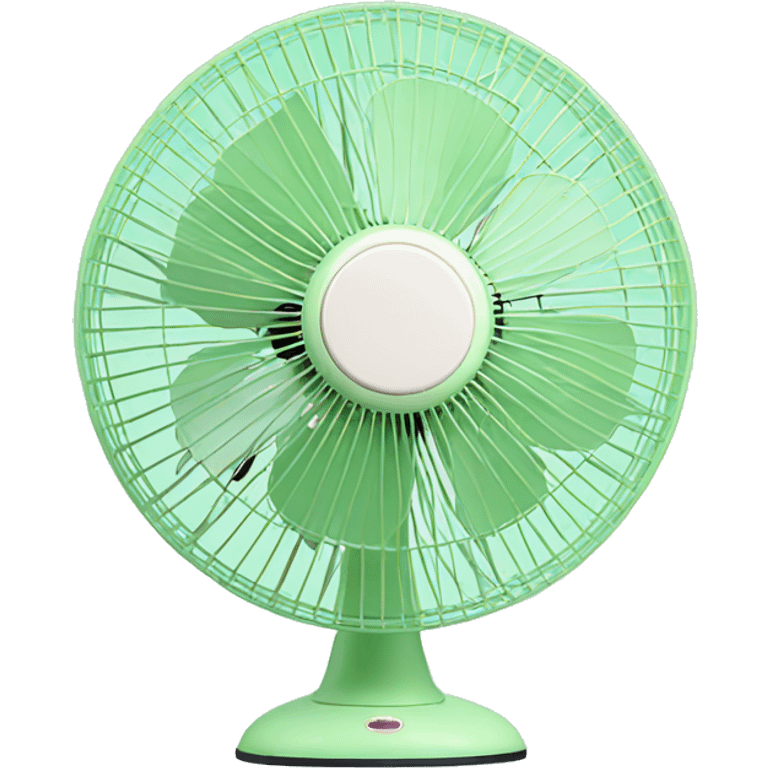 Cute classic pastel green Stand fan emoji