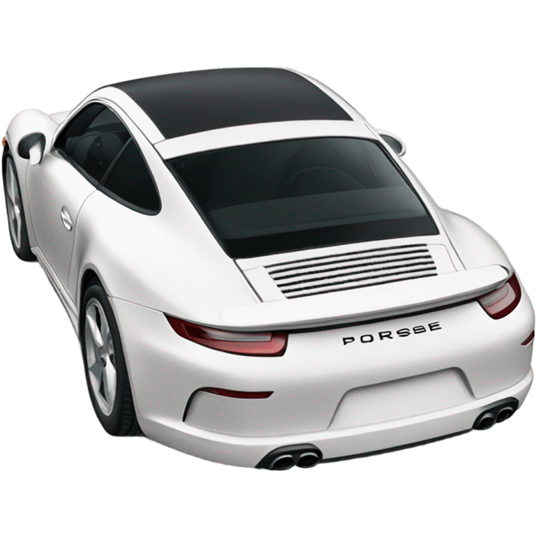 White Porsche 911 emoji