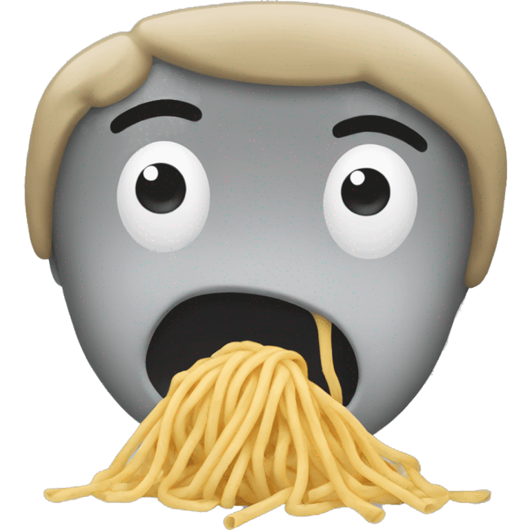 upset spaghetti  emoji