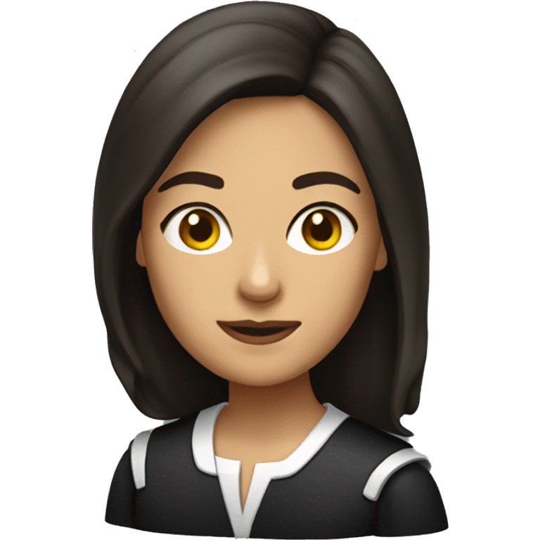 Brunette female judge  emoji