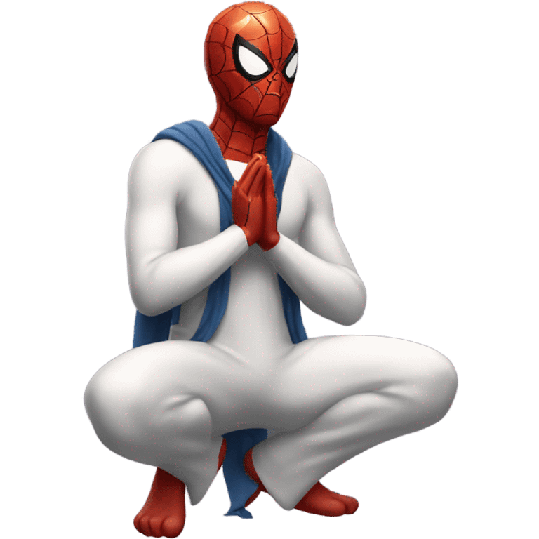 Spider-Man prayer hands emoji