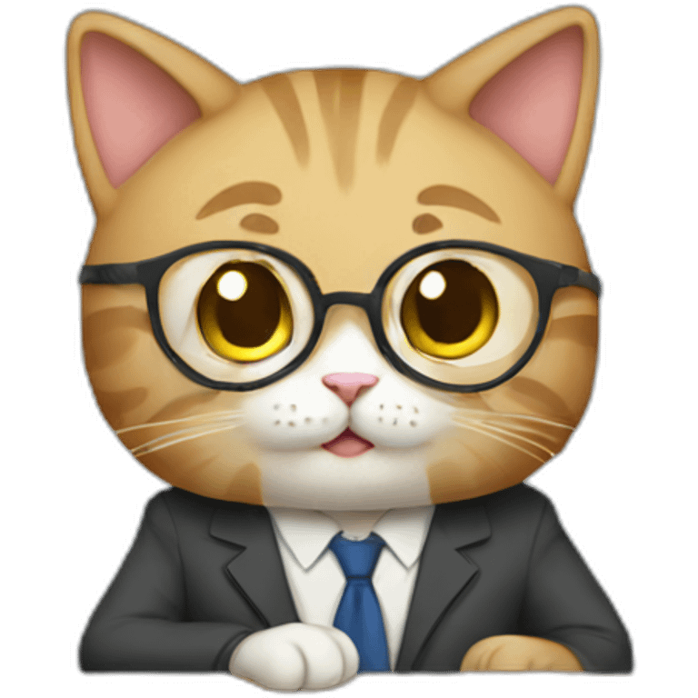 Teacher cat emoji