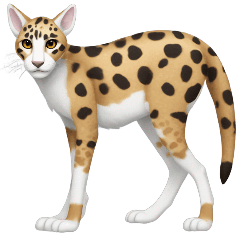 Modern Feral Rare Fantasy Vernid-Trico-species by LiLaiRa, random markings, full body emoji