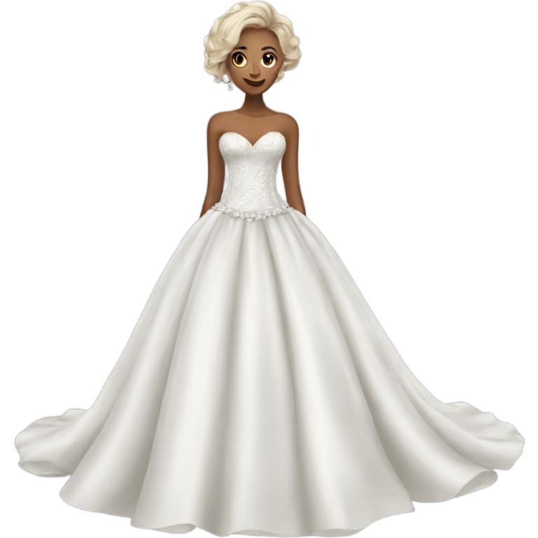 Luxury wedding dress  emoji