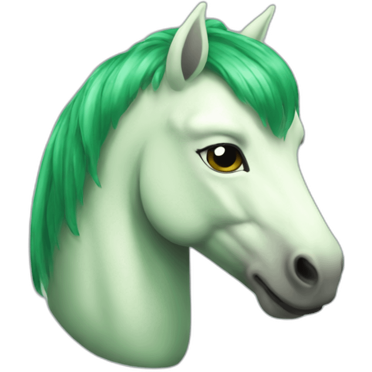 unicorno verde emoji