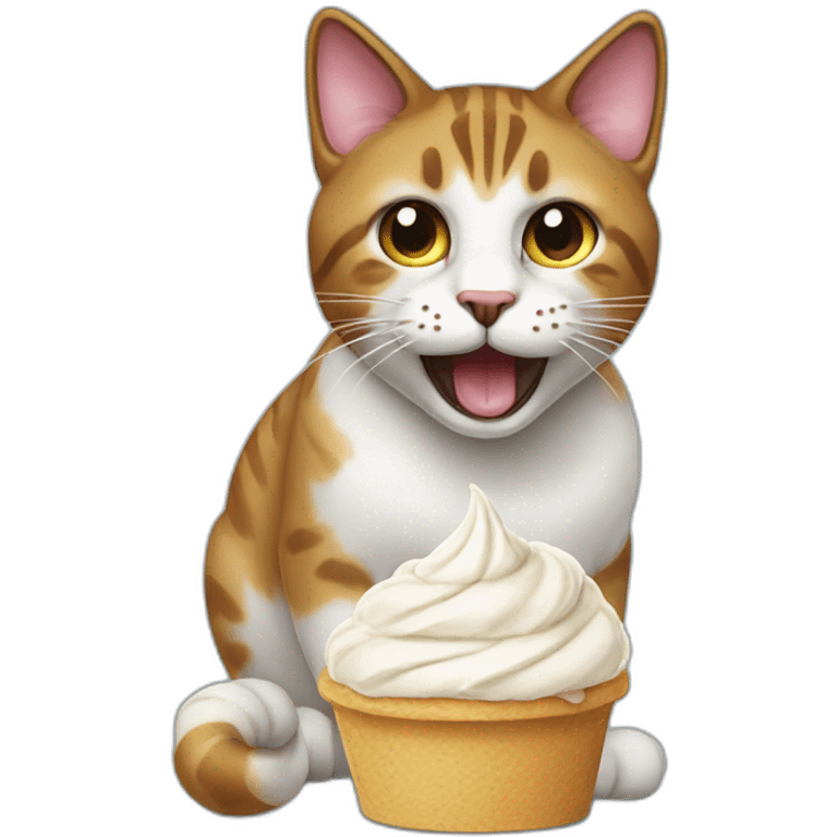 ice-creem-on-cat emoji