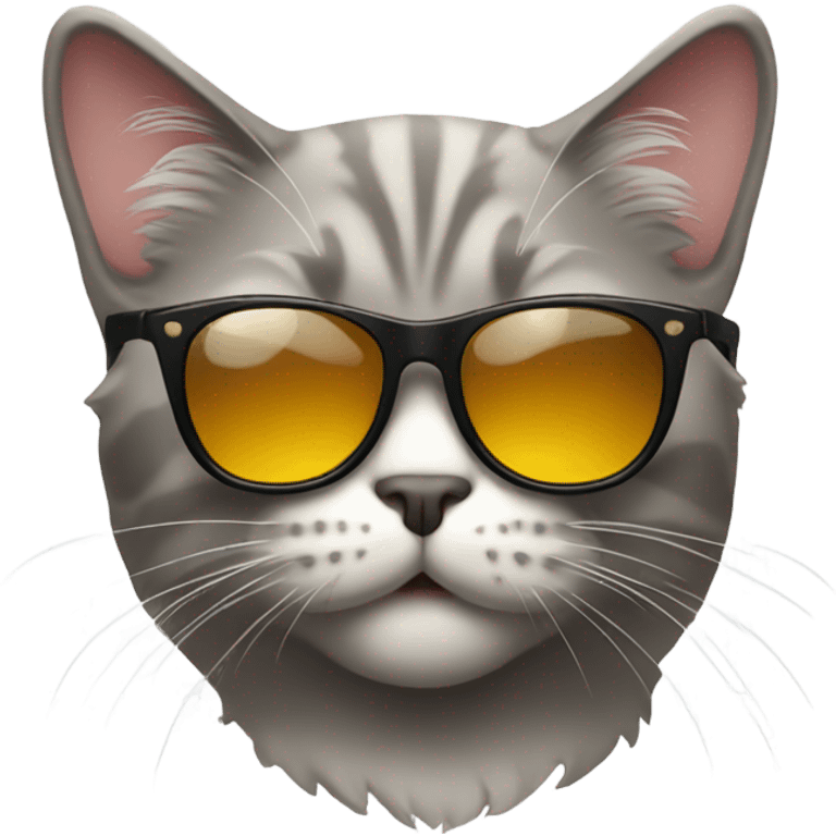 Cat with sunglasses emoji