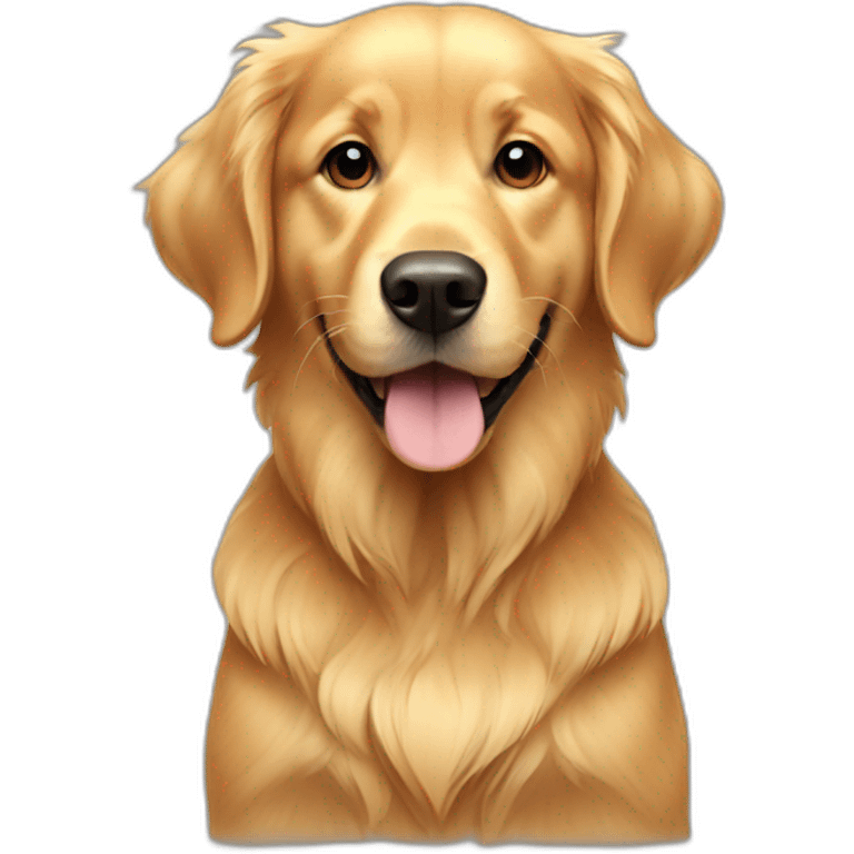 young golden retriever emoji