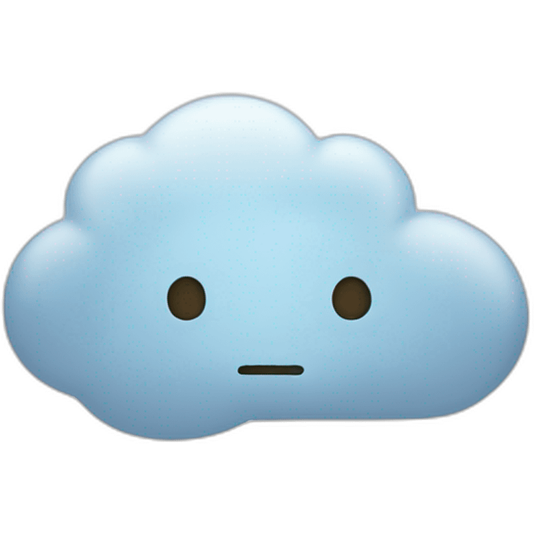 Thinking cloud emoji