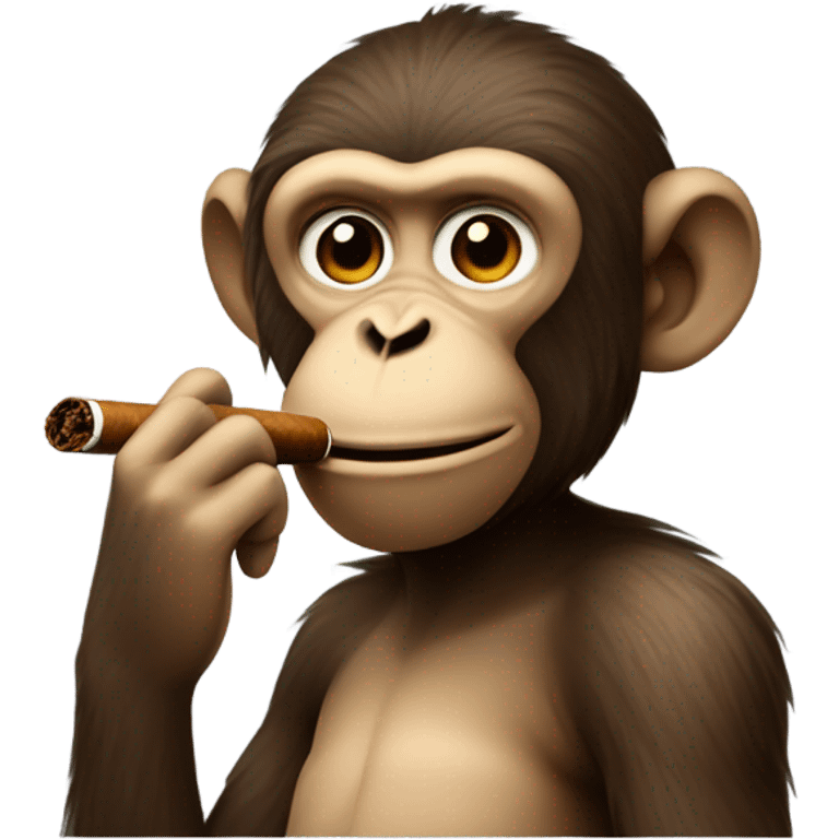 monkey smoking cigar  emoji