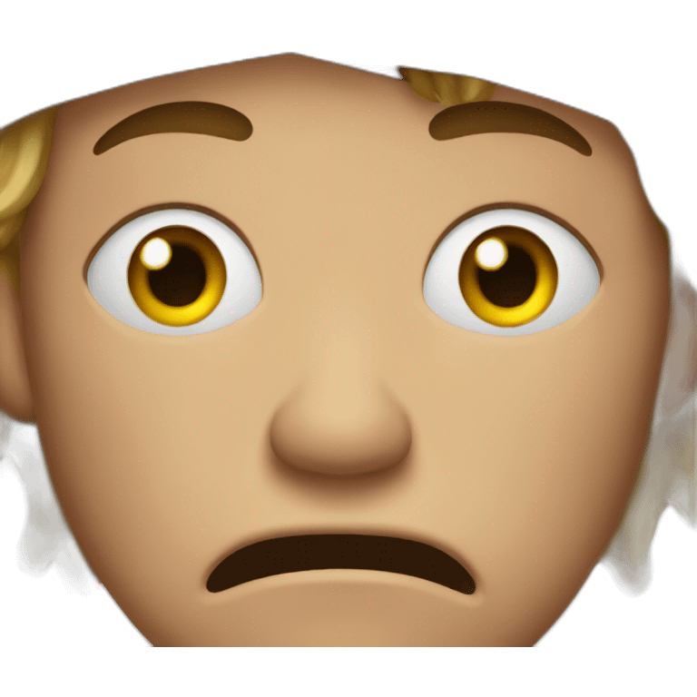 a pirate man's crying face emoji