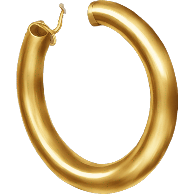 chunky gold hoop earrings emoji