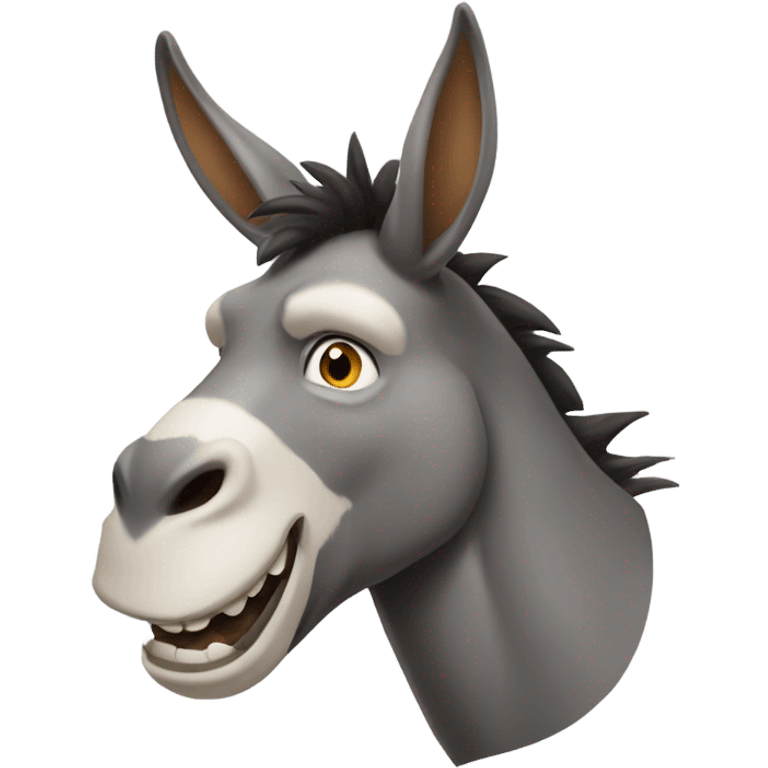  big teeth and add horns donkey dragon  emoji