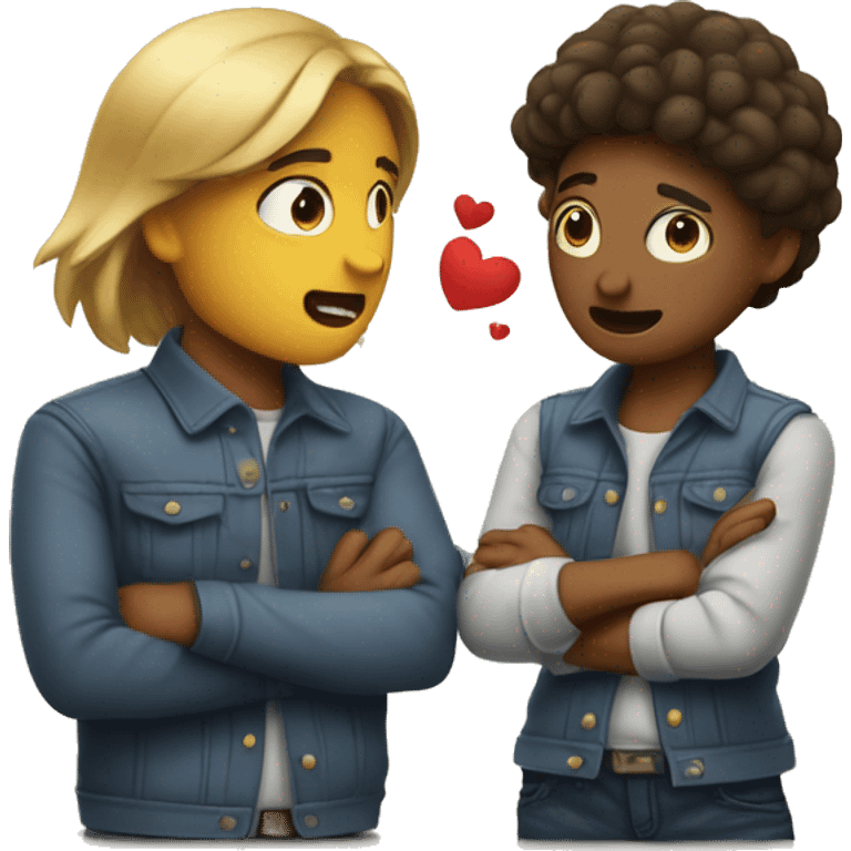 
couple in love in a quarrel emoji