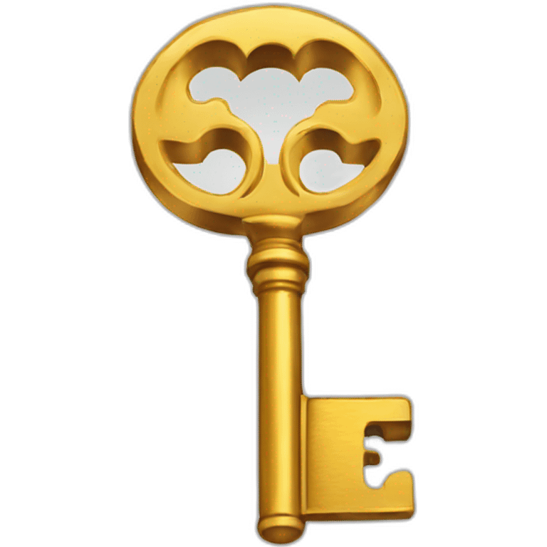 Gold key emoji