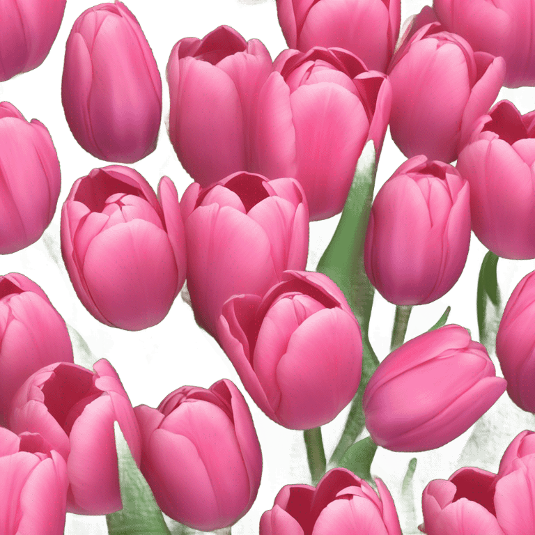 pink tulips emoji