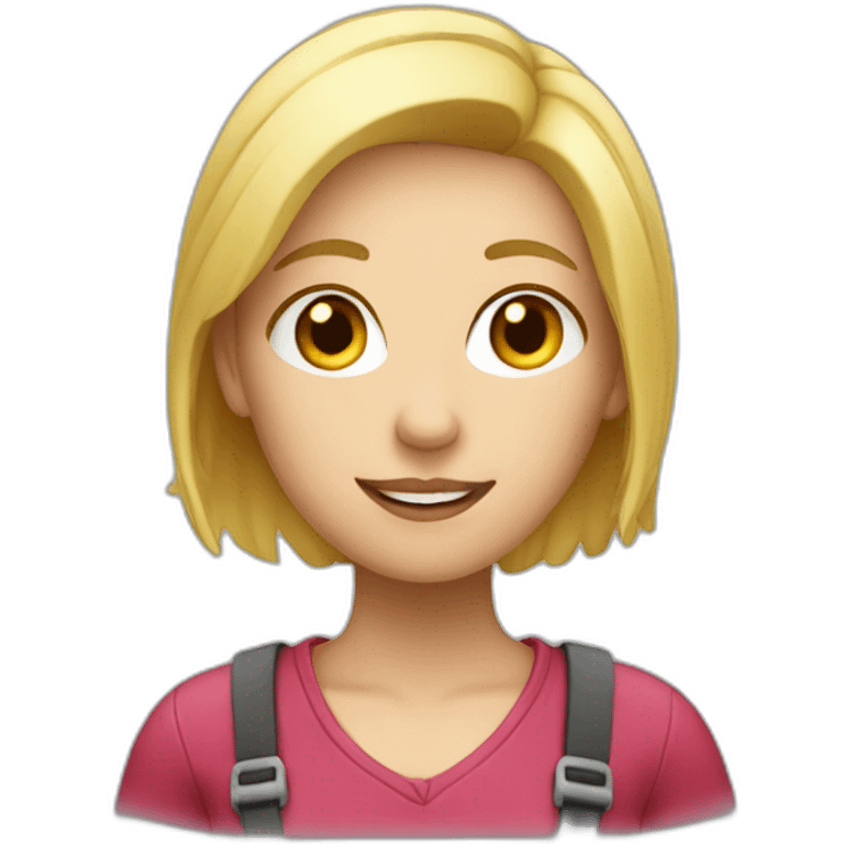 Blond Delivery girl  emoji