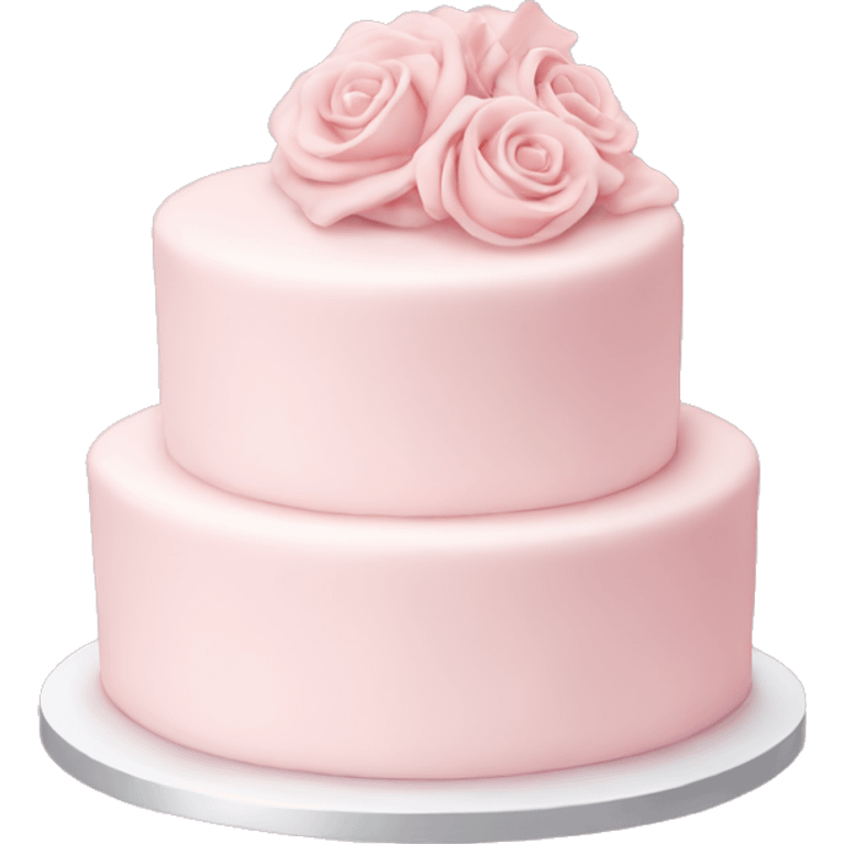 light pink wedding cake emoji