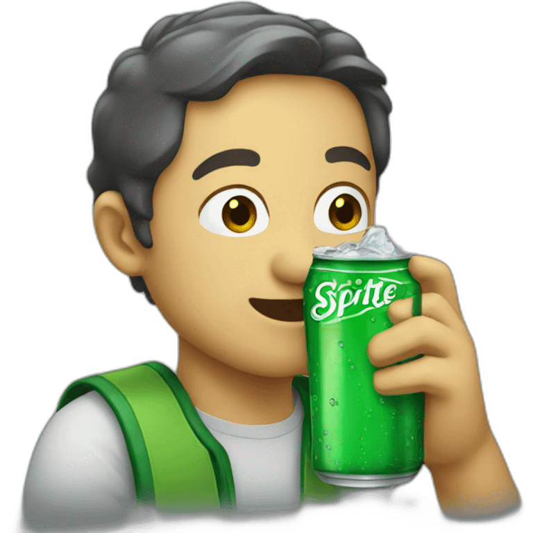 person drinking sprite emoji