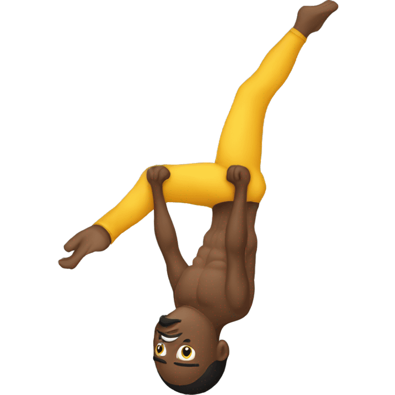 Man aerial silks  emoji