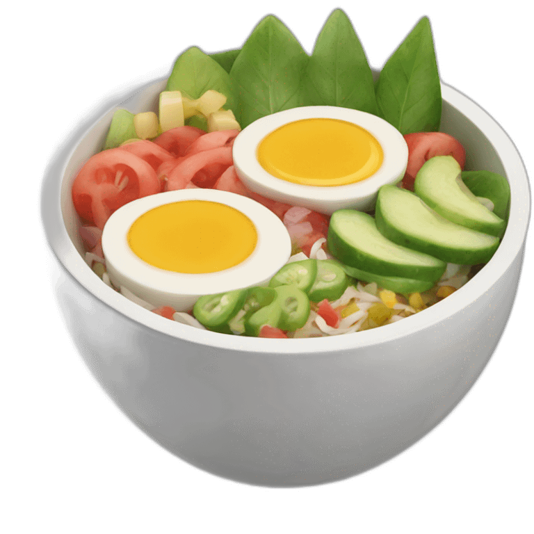 Poke bowl emoji