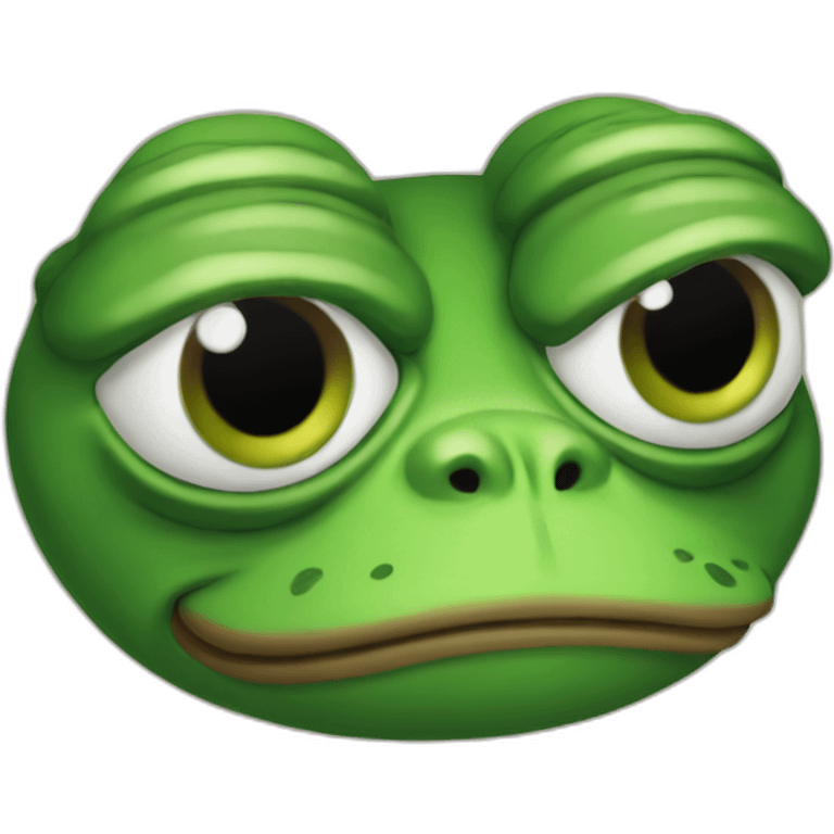 One-eyed pepe the frog emoji