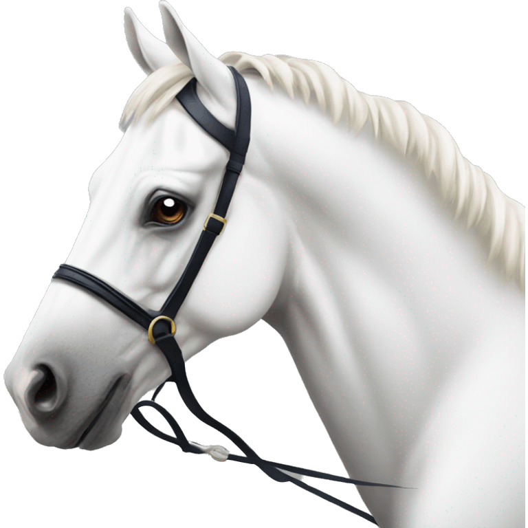 HORSE RACING white horse emoji