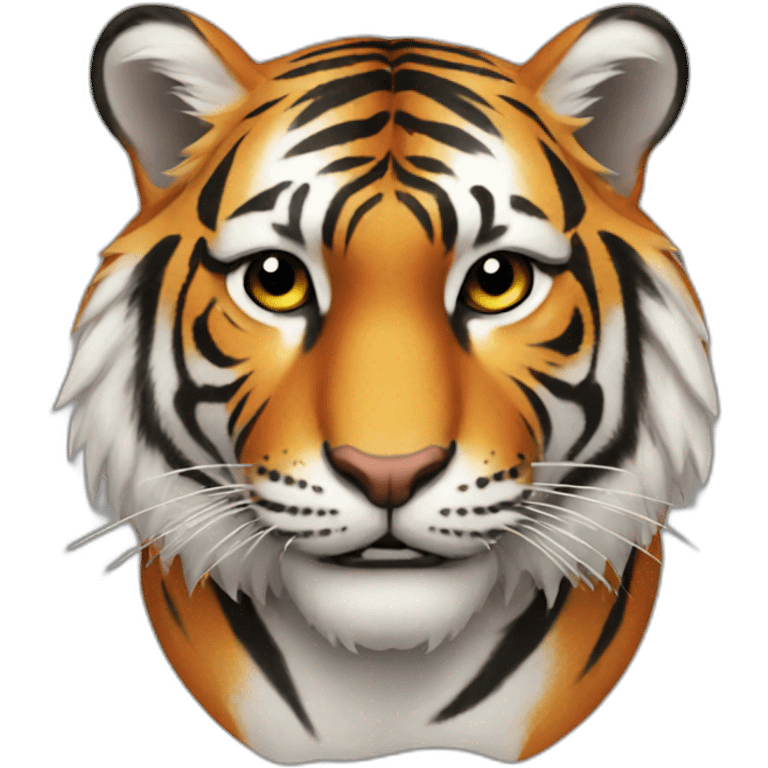 a tiger emoji