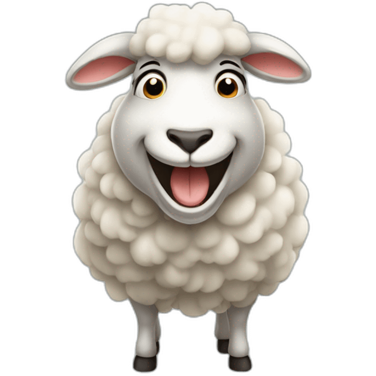 laughing sheep emoji