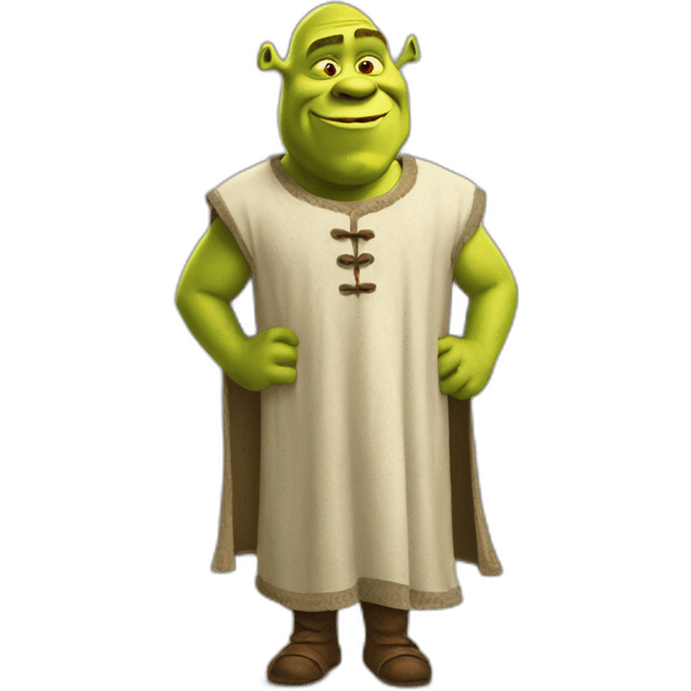 Shrek en robe emoji