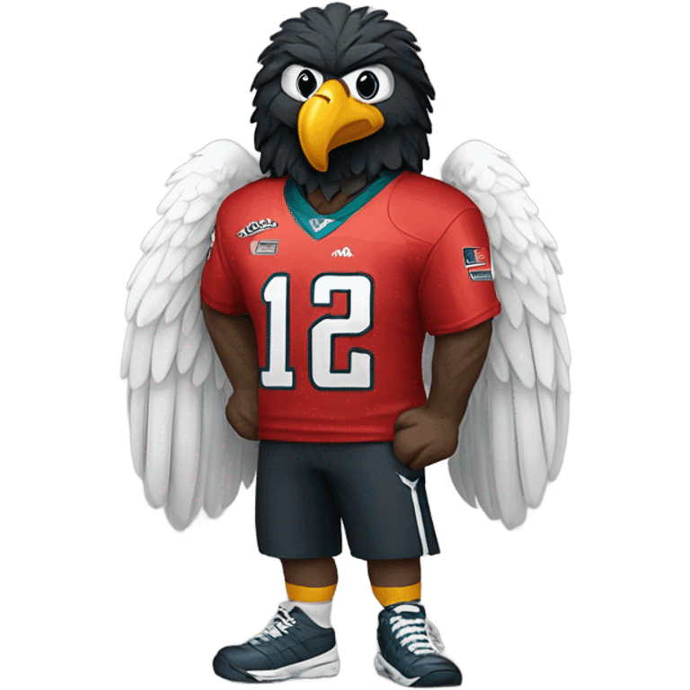 Doodle wearing eagles jersey  emoji