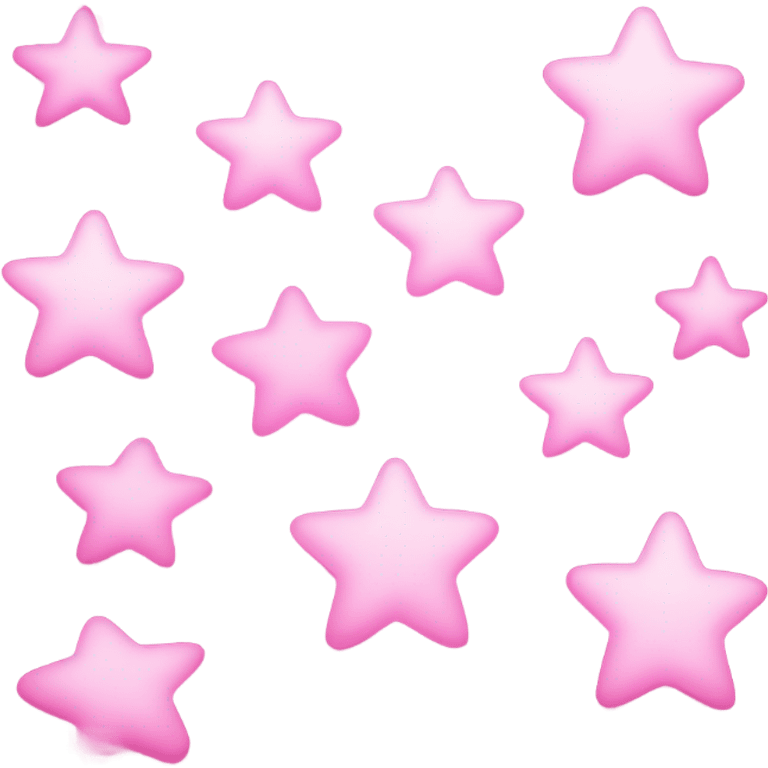 aesthetic pink stars emoji