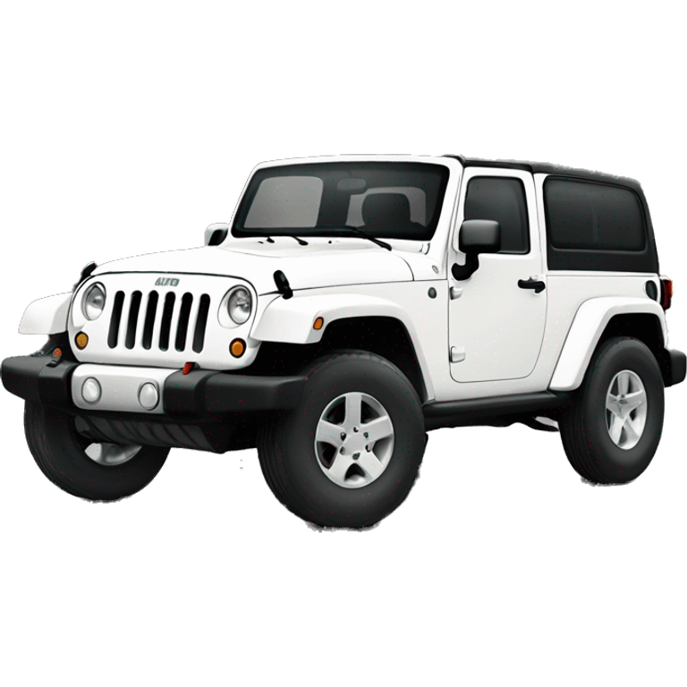 white jeep wrangler  emoji