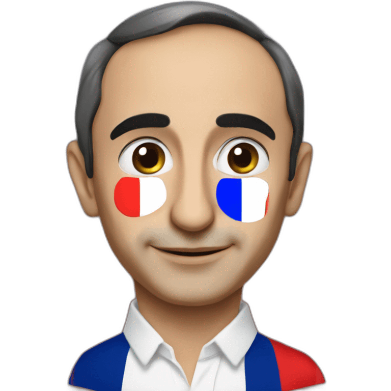 Eric Zemmour with French Flag emoji