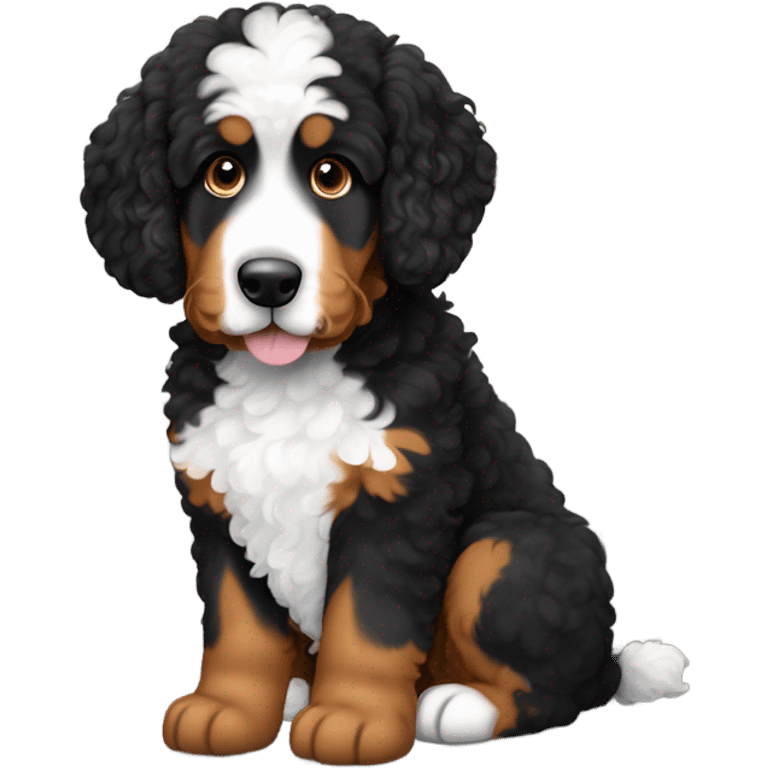 Bernedoodle in jail emoji