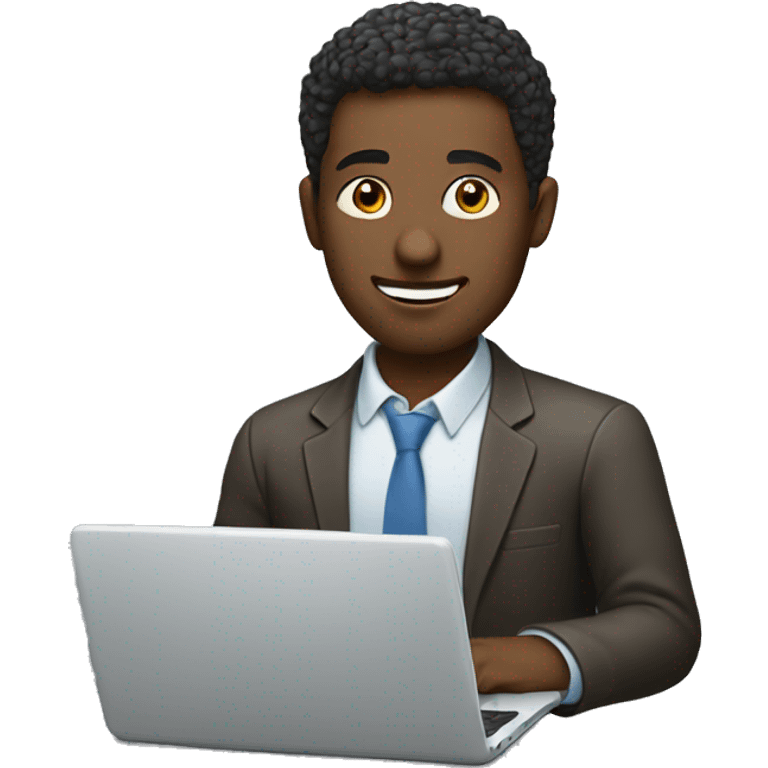 white man at laptop emoji