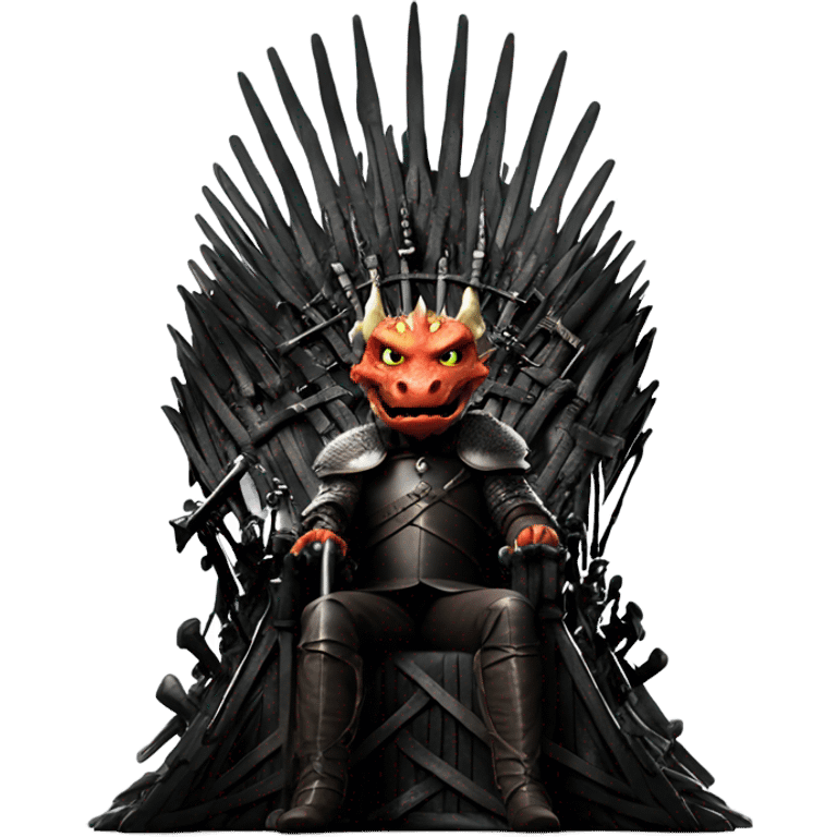 Dragon on Iron throne emoji