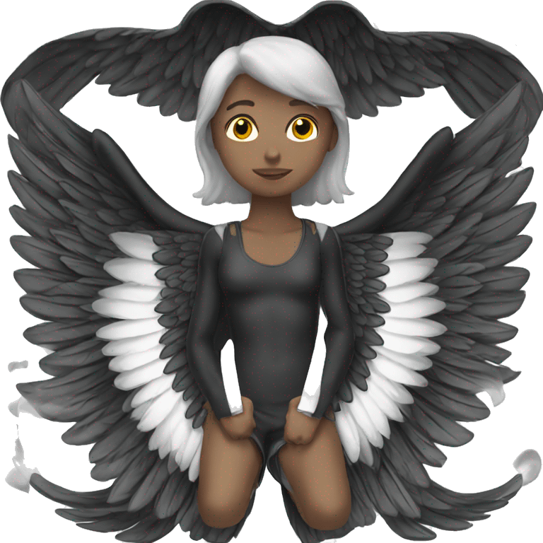 black angel wing emoji